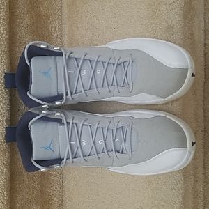 Air Jordan 12 Retro Grey University Blue Shoes